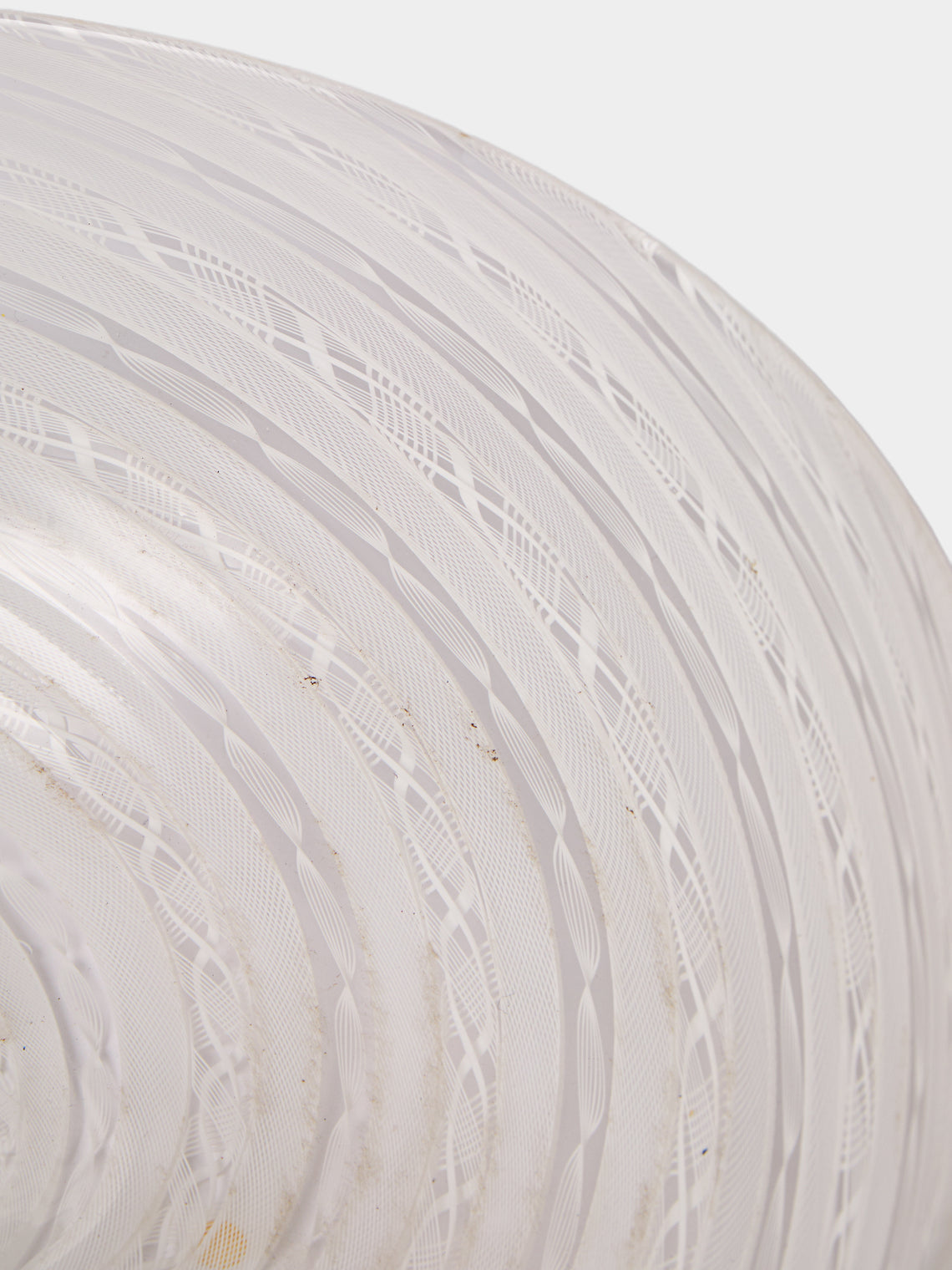 Antique and Vintage - Mid-Century Murano Glass Bowl - White - ABASK