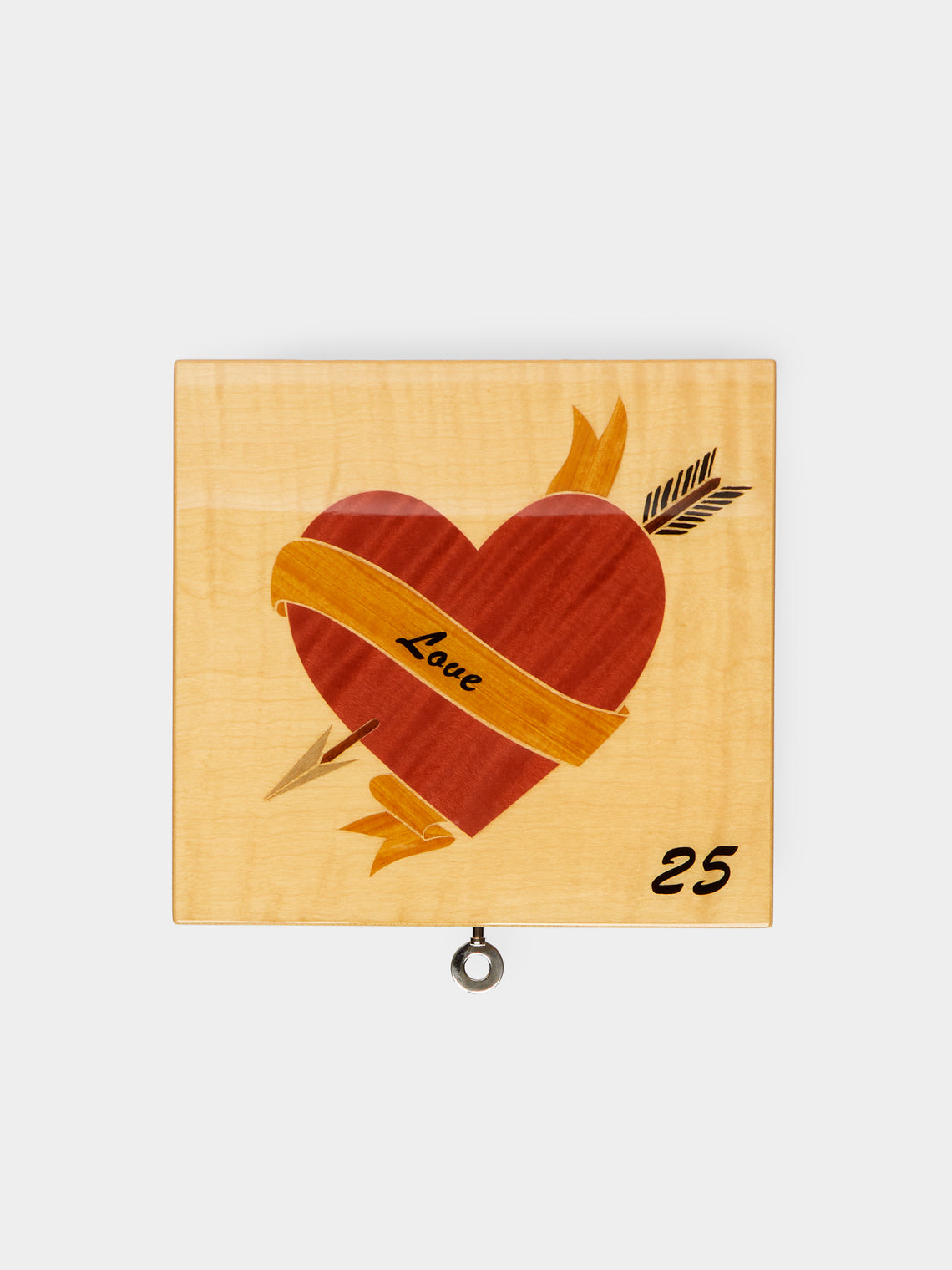 Elie Bleu - Vanities Love Marquetry Sycamore Jewellery Box - ABASK