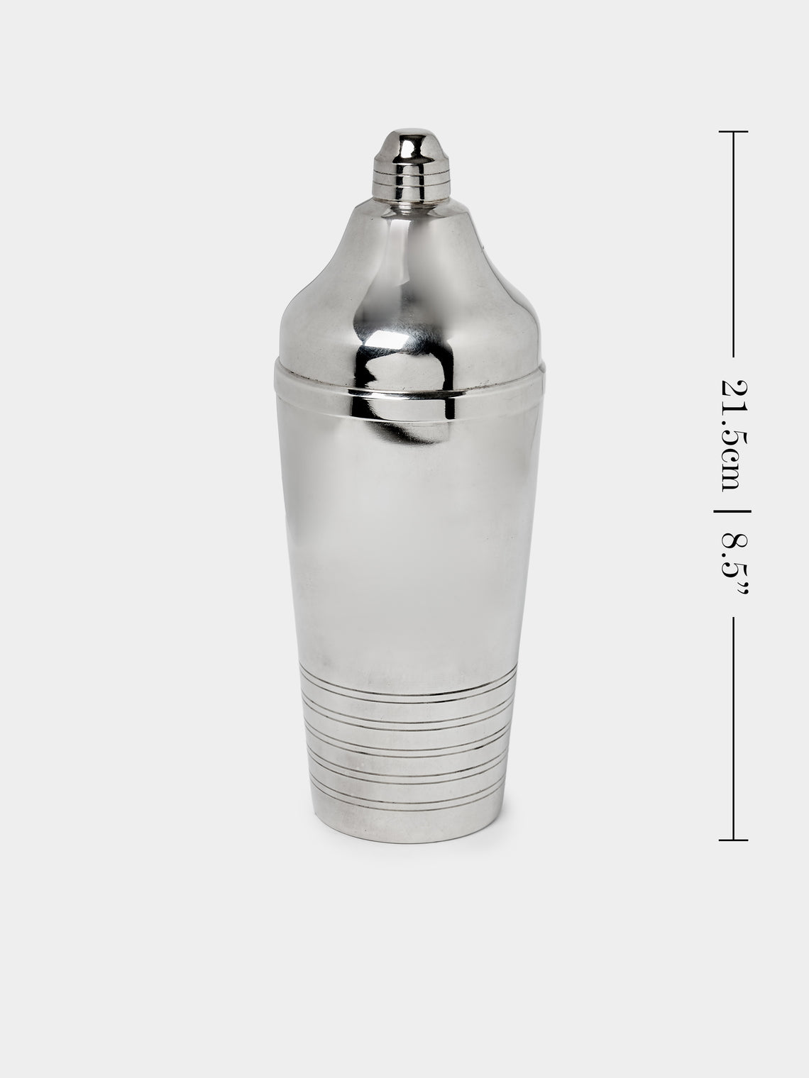 Antique and Vintage - Mid-Century Silver-Plated Cocktail Shaker - Silver - ABASK