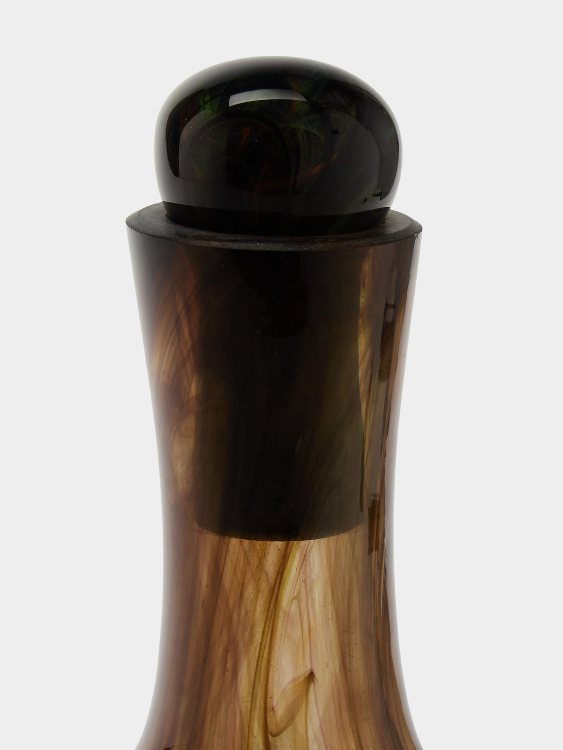 Antique and Vintage - 1970s Claude Morin Murano Glass Decanter - brown - ABASK