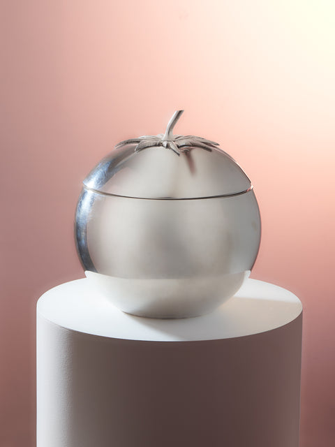 Antique and Vintage - 1960s Tomato Silver-Plated Ice Bucket -  - ABASK