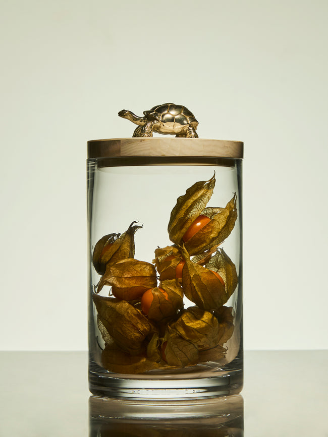 Objet Luxe - Silver-Plated, Shell and Glass Jar -  - ABASK