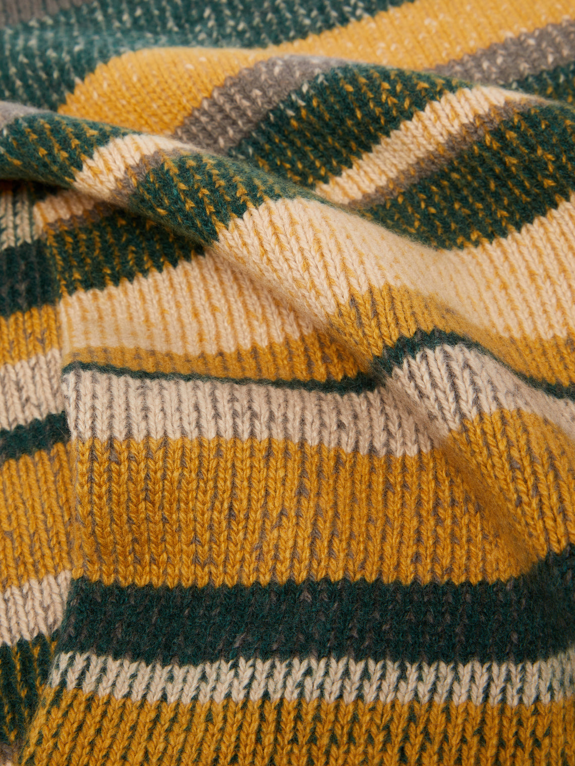 The Elder Statesman - Hand-Dyed Cashmere Striped Blanket -  - ABASK