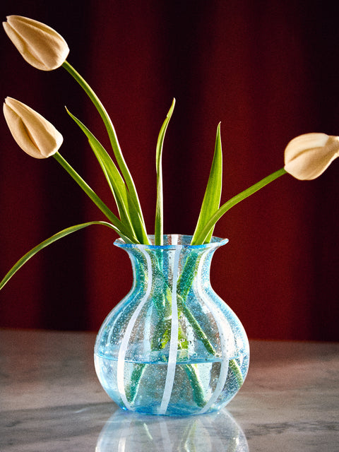 Antique and Vintage - 1950s Zanfirico Murano Glass Vase -  - ABASK