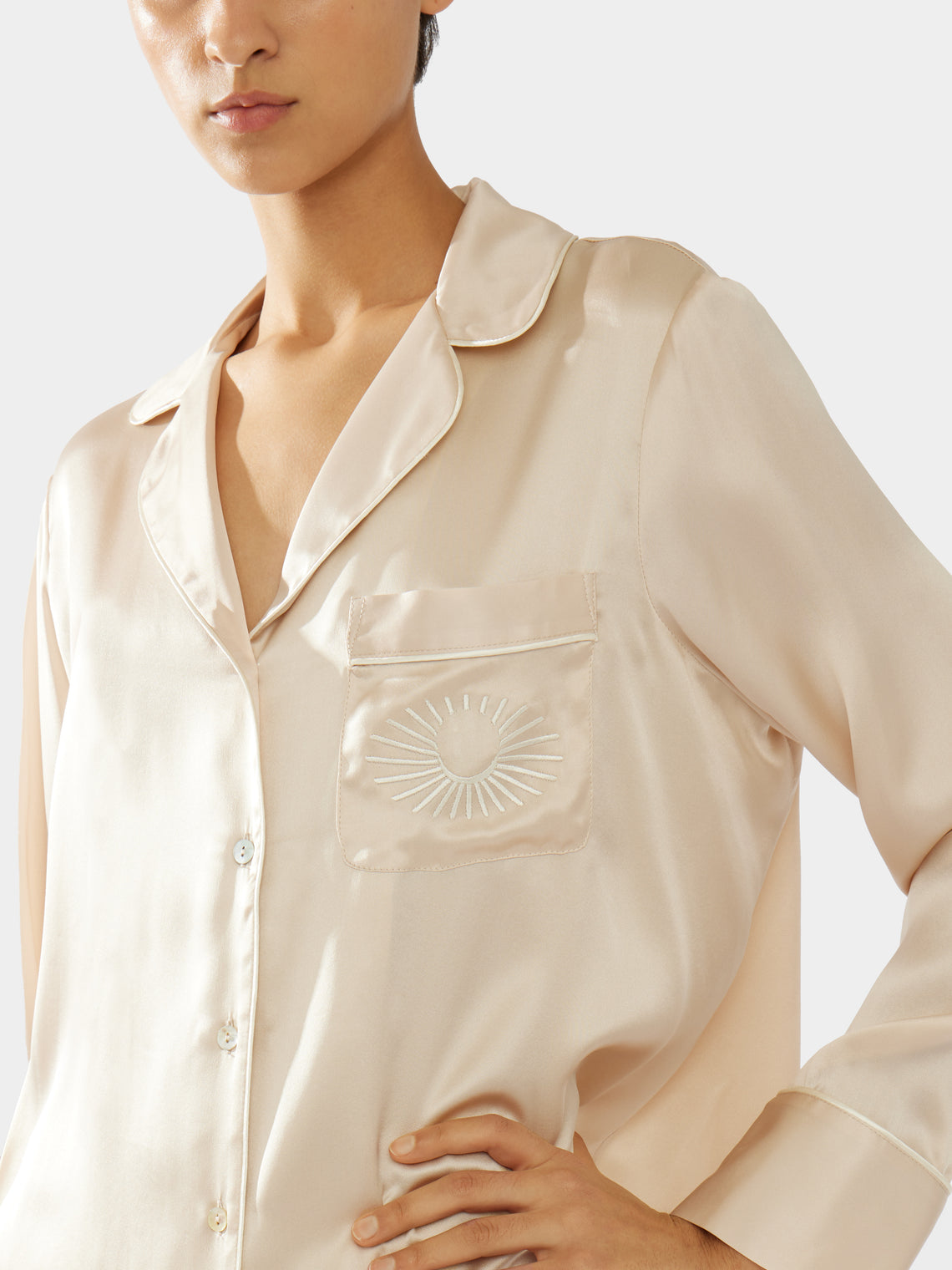 Women's The Albertine Silk Pajama Set | Size: S