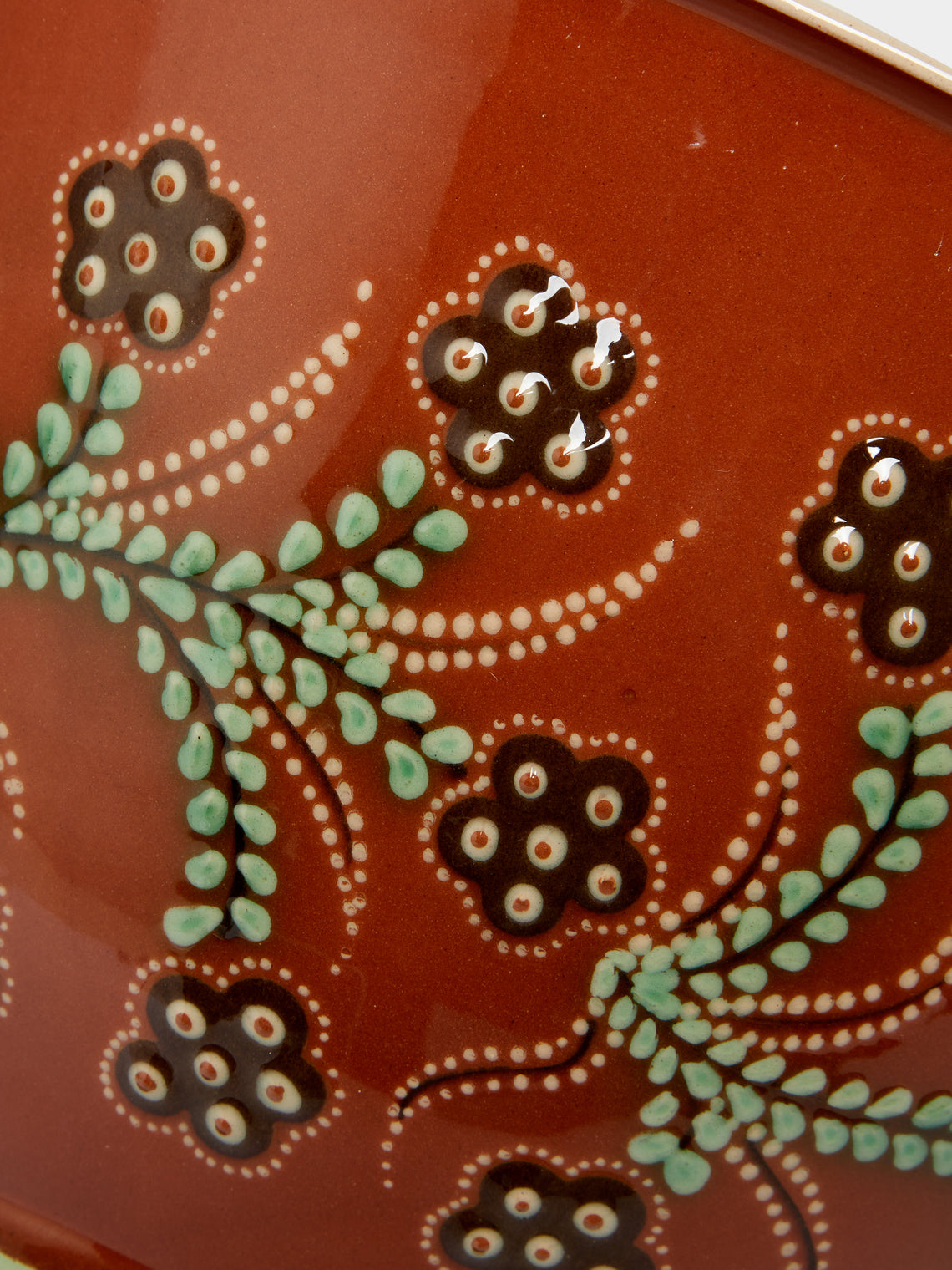 Poterie d’Évires - Flowers Hand-Painted Ceramic Salad Bowl -  - ABASK