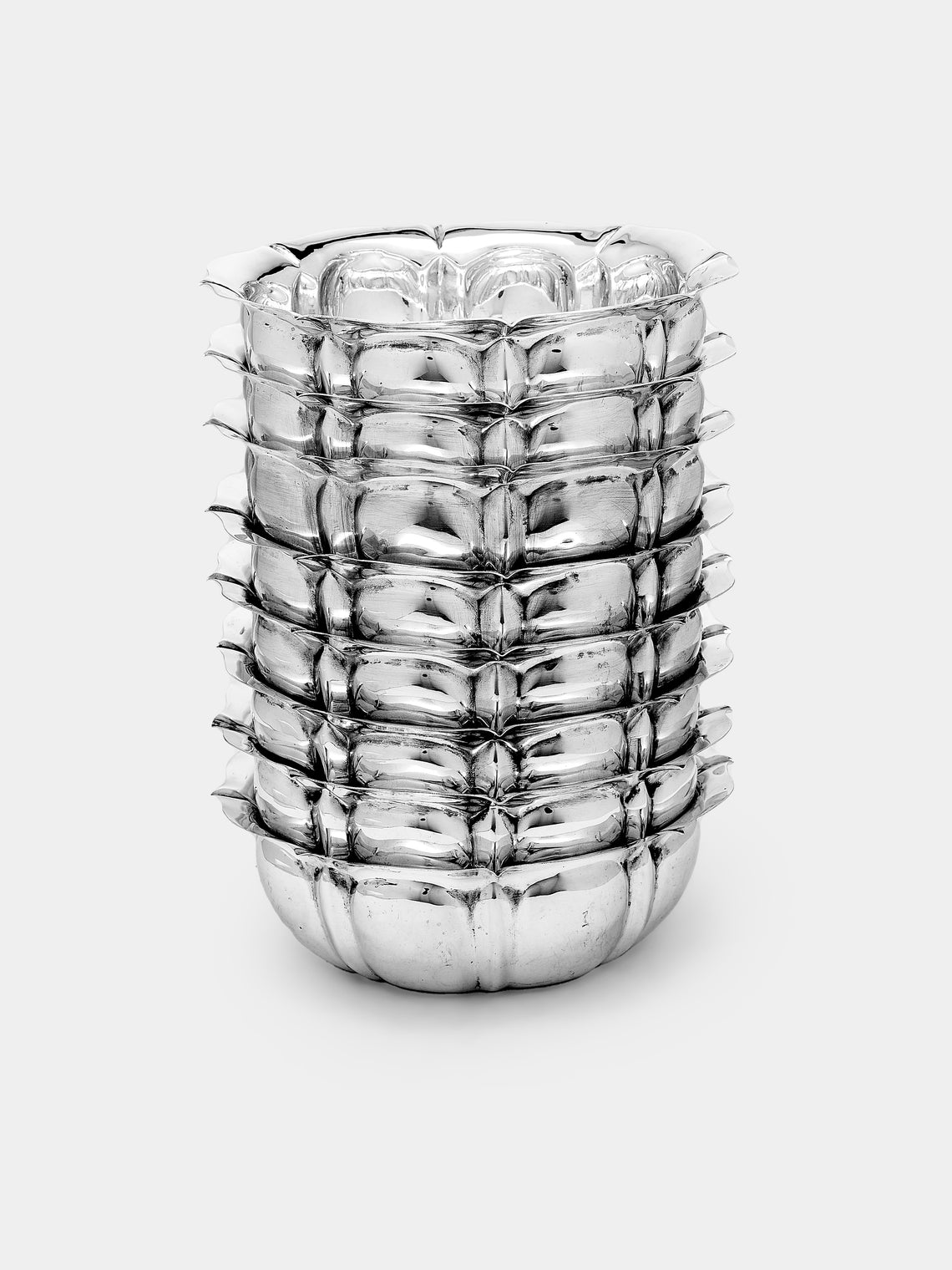 Antique and Vintage - 1960s Solid Silver Dessert Bowls (Set of 8) - Silver - ABASK - 