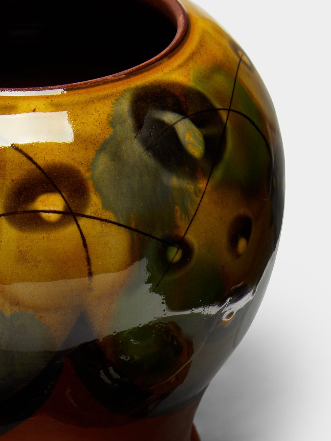 Mike Parry - Slipware Lidded Jar -  - ABASK