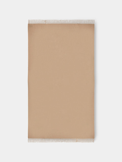 Johnstons of Elgin - Cashmere Blanket (75in/1.9m) - Cream - ABASK - 