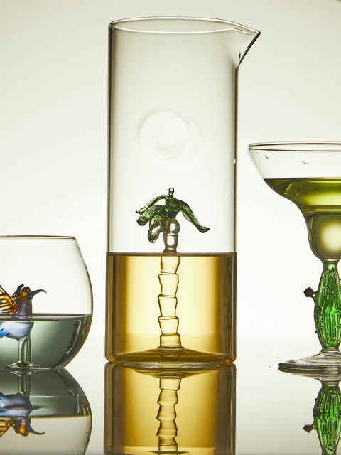 Casarialto - Palm Tree Hand-Blown Murano Glass Pitcher -  - ABASK