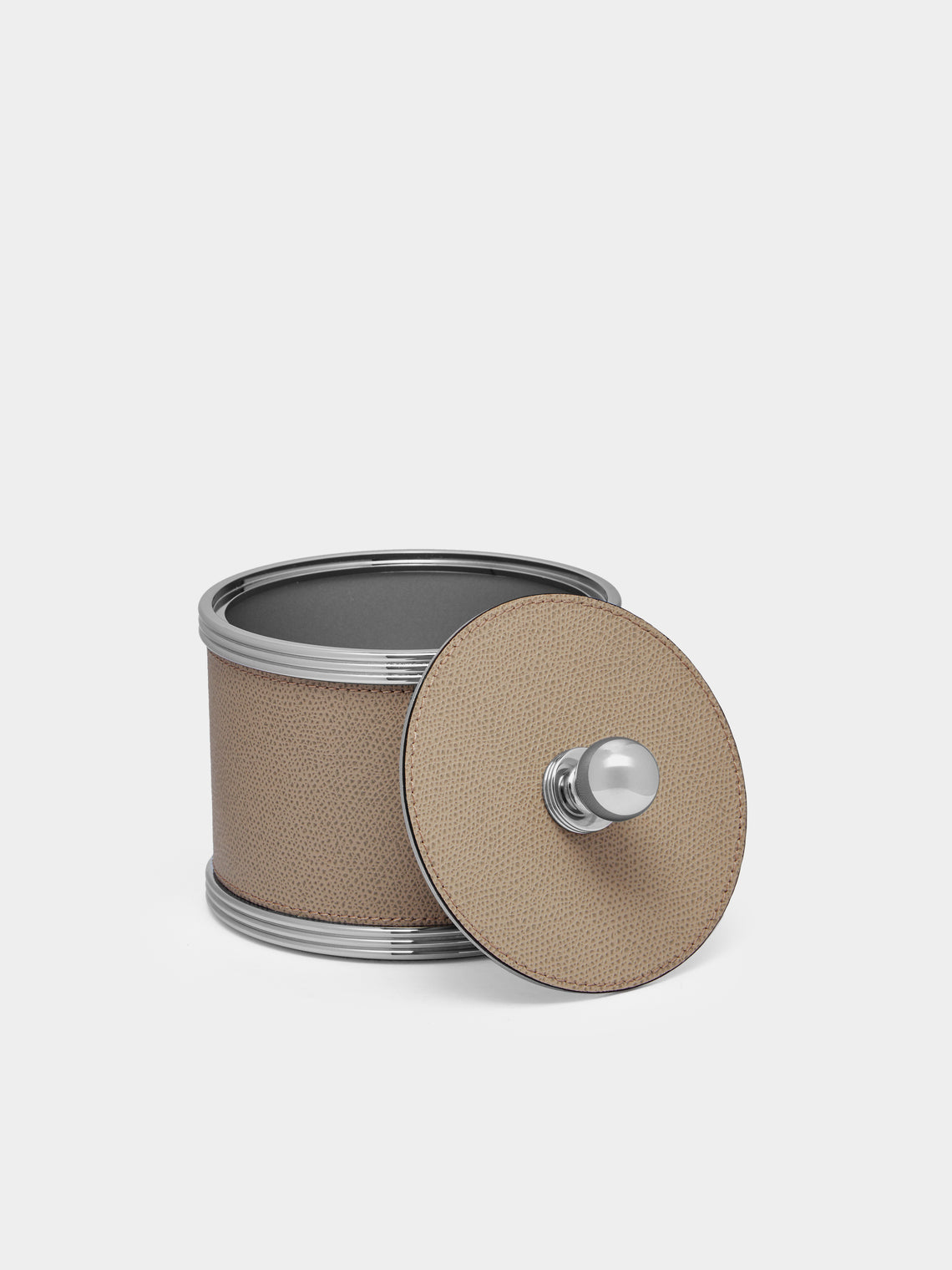 Giobagnara - Amalfi Leather Large Box - Taupe - ABASK
