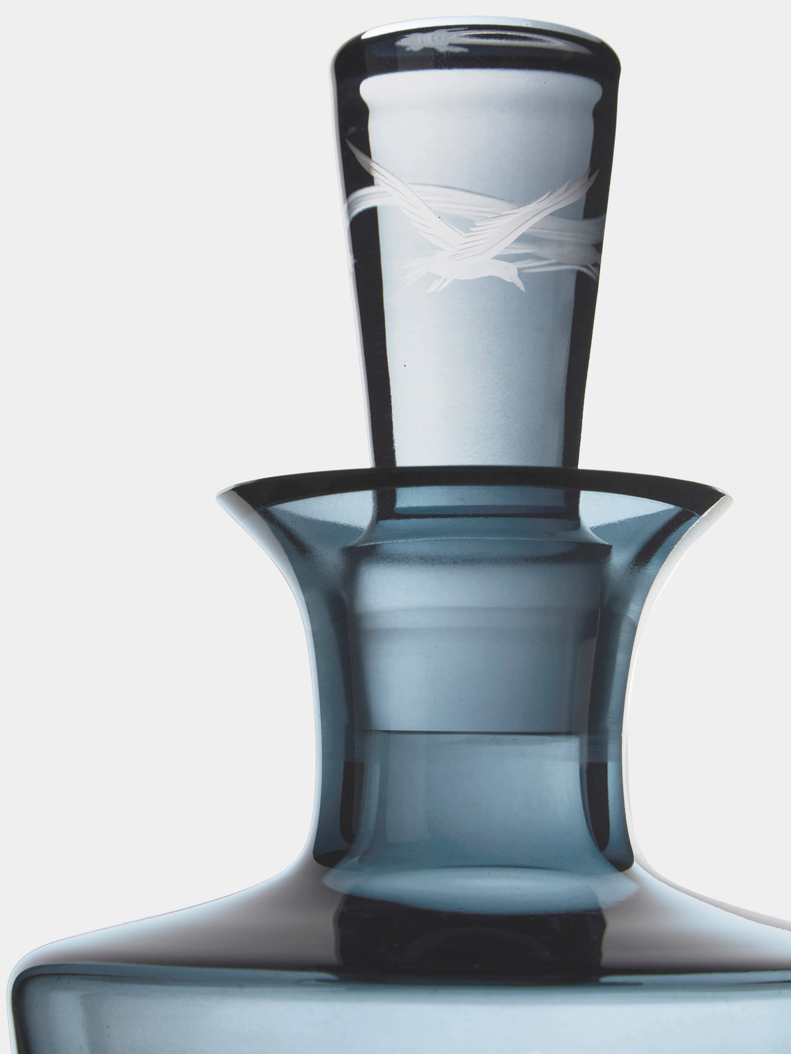 Artel - Golden Age of Yachting Hand-Engraved Crystal Decanter - Blue - ABASK
