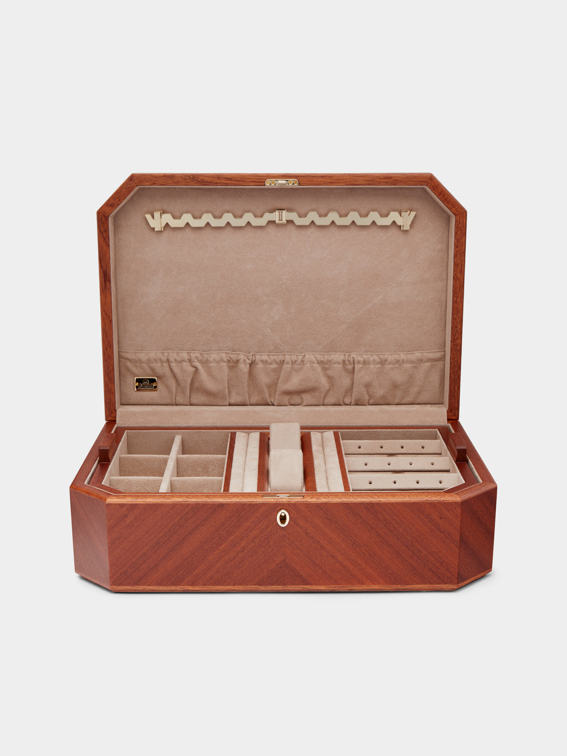 Agresti - Mahogany Gold-Plated Jewellery Box -  - ABASK