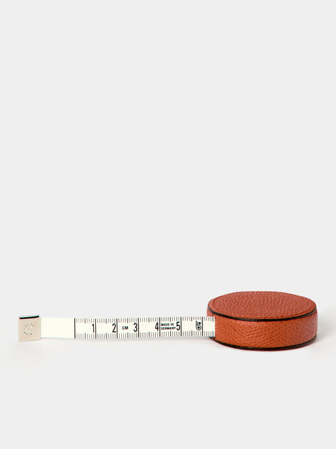 Giobagnara - Leather Pocket Roller Tape Measure - Orange - ABASK - 