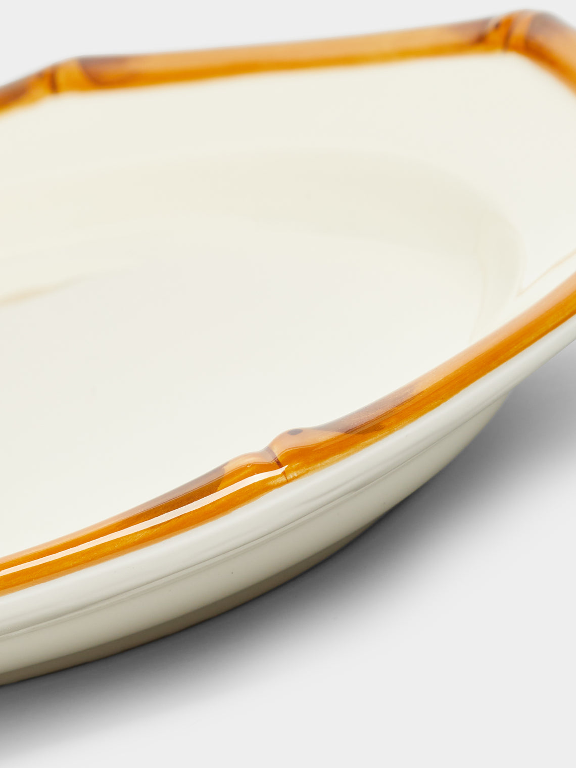 Este Ceramiche - Bamboo Hand-Painted Ceramic Large Platter -  - ABASK