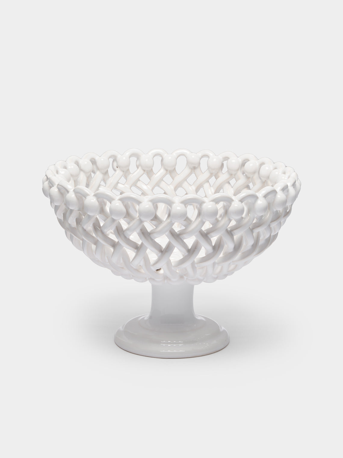 Maison Pichon Uzès - Hand-Glazed Ceramic Braided Raised Bowl -  - ABASK - 