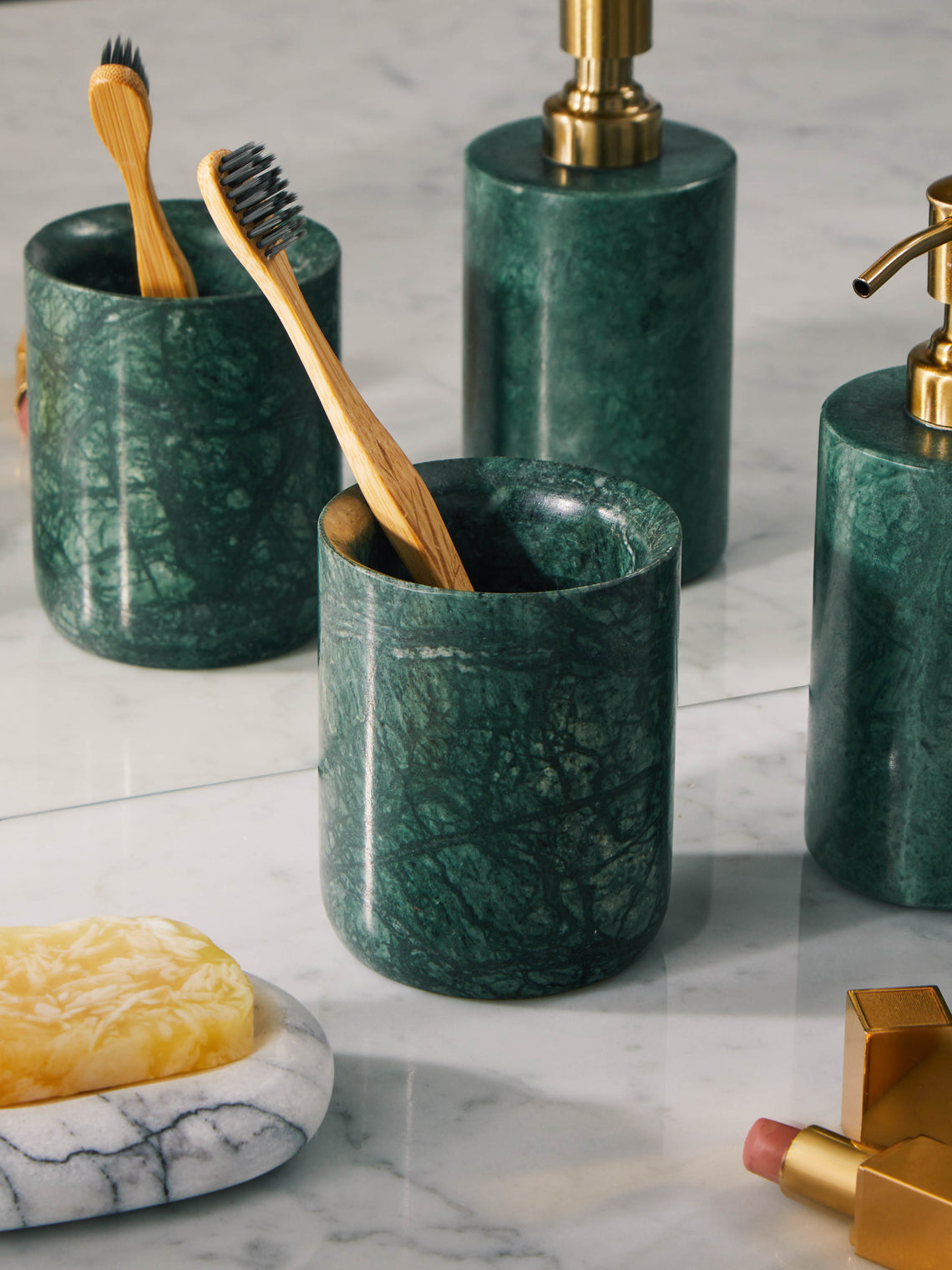 Stoned - Marble Toothbrush Holder -  - ABASK
