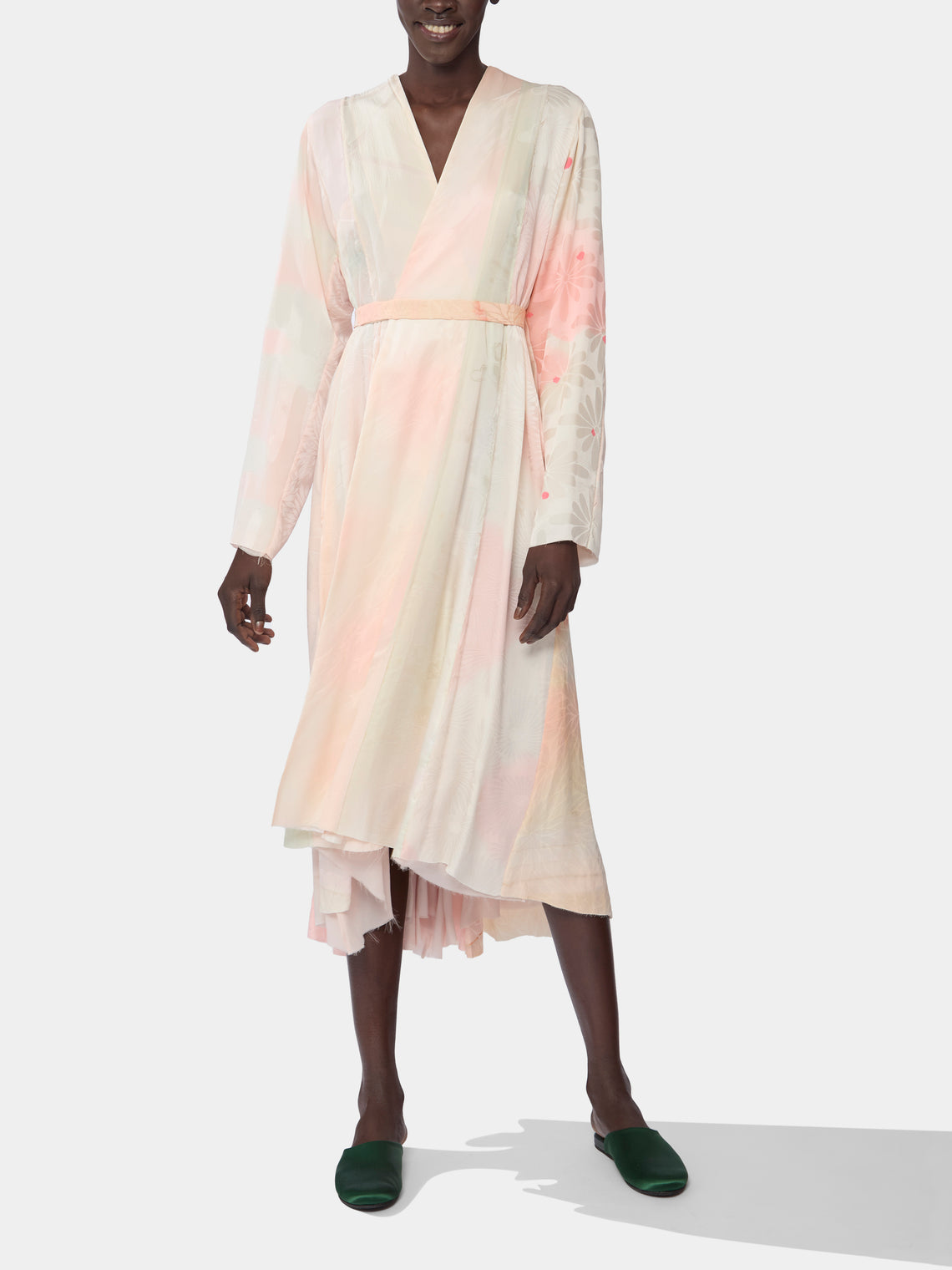 Considered Objects - Irregular Hand-Stitched Silk Robe -  - ABASK