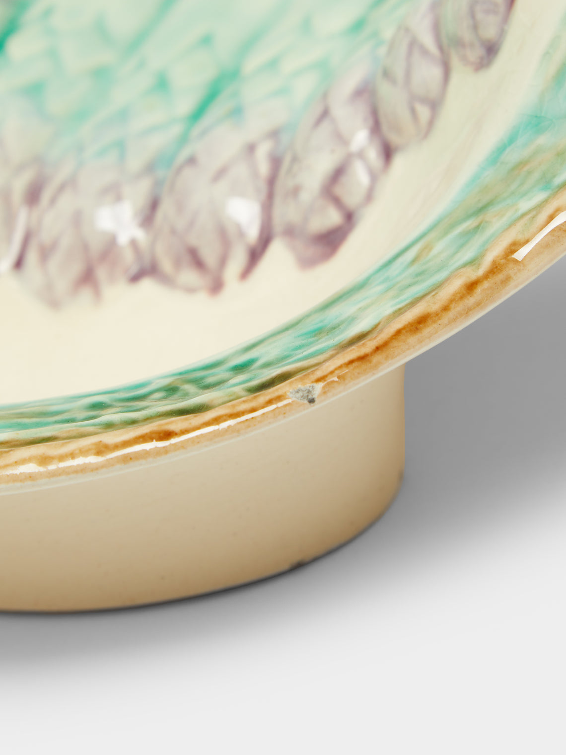 Antique and Vintage - 1900s Ceramic Asparagus Platter -  - ABASK
