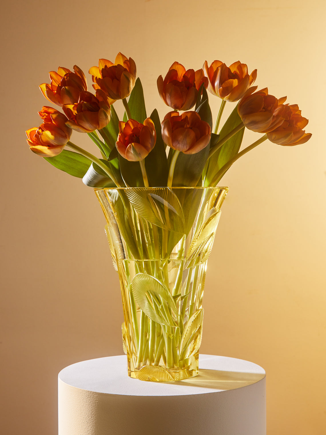 Antique and Vintage - 1930s Bohemian Crystal Vase -  - ABASK