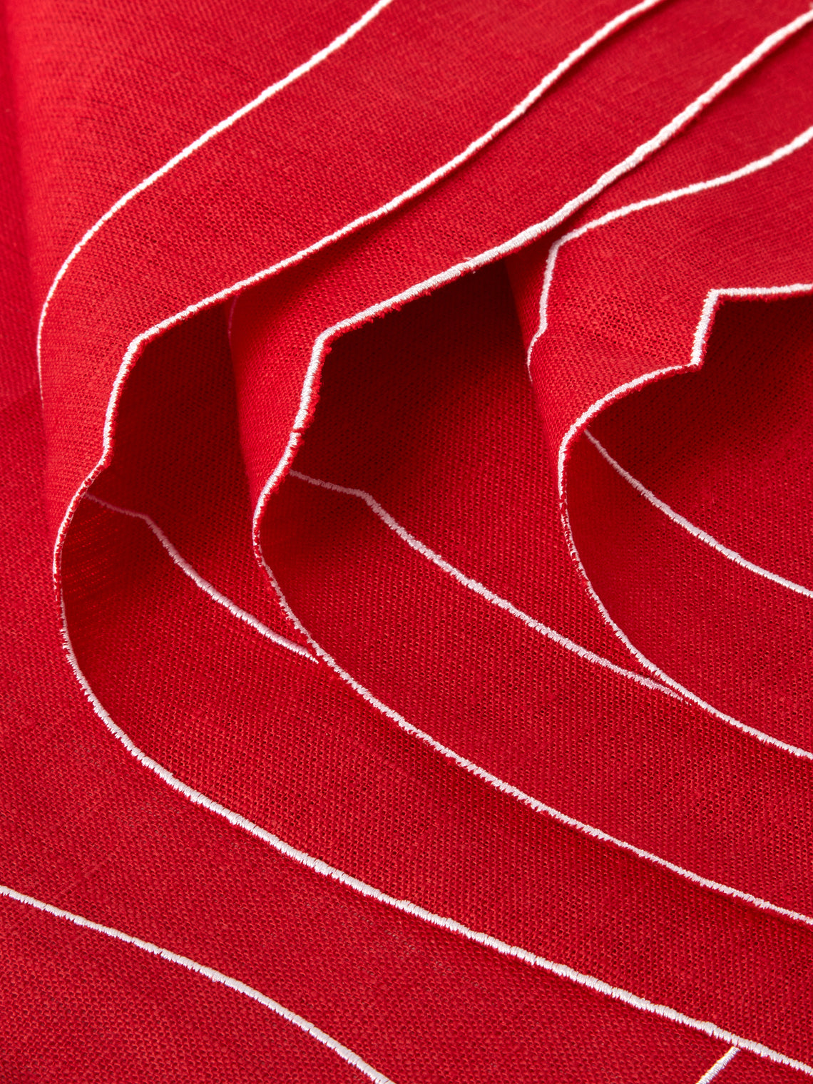 La Gallina Matta - Parentesi Linen Napkins (Set of 4) - Red - ABASK