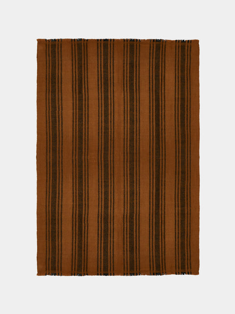 Me & K - Classic Stripes Cashmere Throw (67in/1.7m) - Orange - ABASK - 
