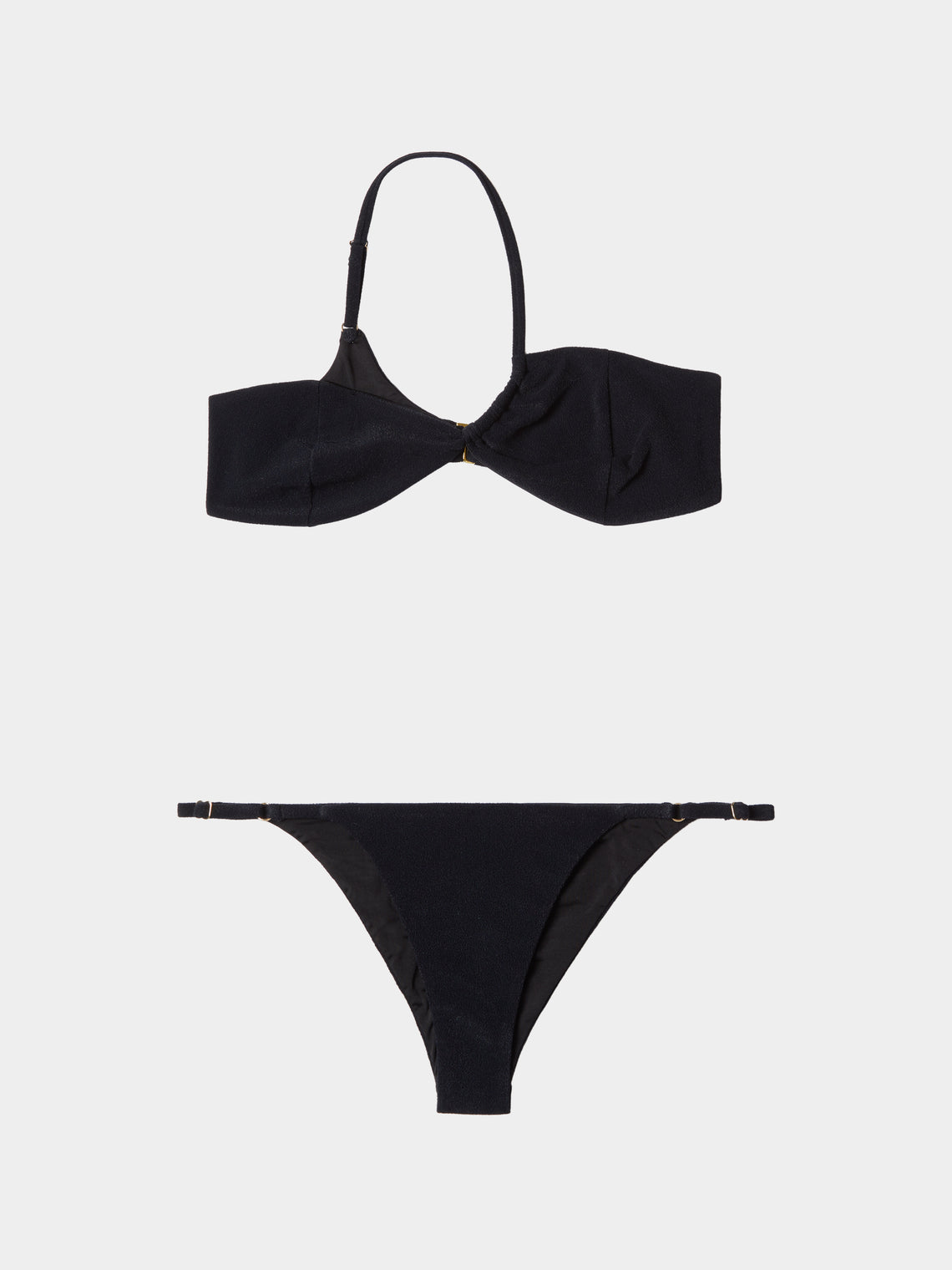 Sara Cristina - Narcissus One-Shoulder Bikini - Black - ABASK - 