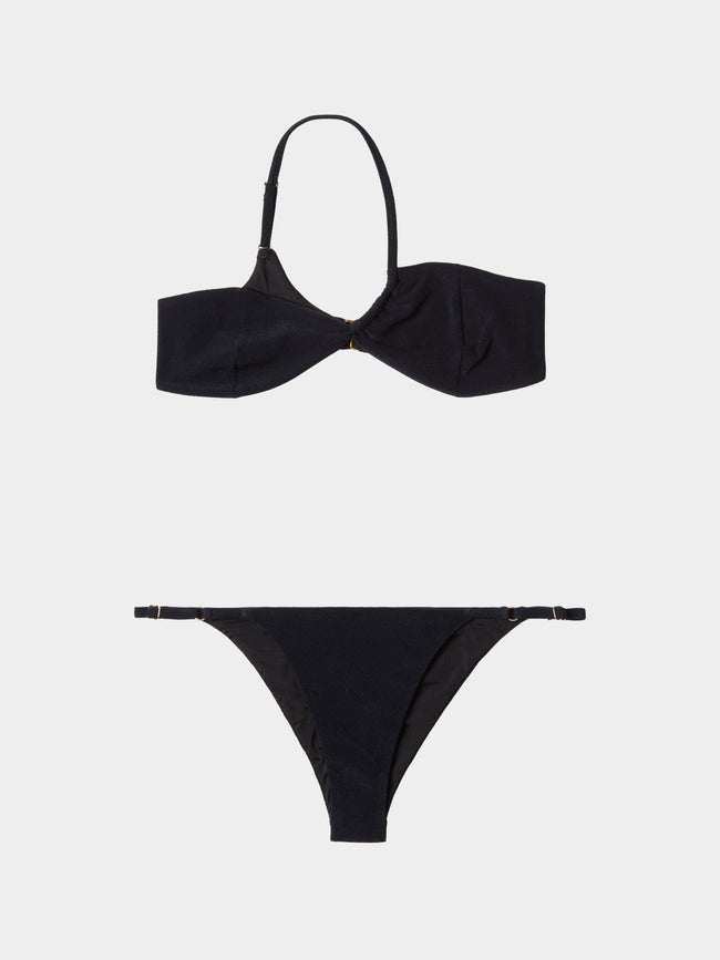 Sara Cristina - Narcissus One-Shoulder Bikini - Black - ABASK - 