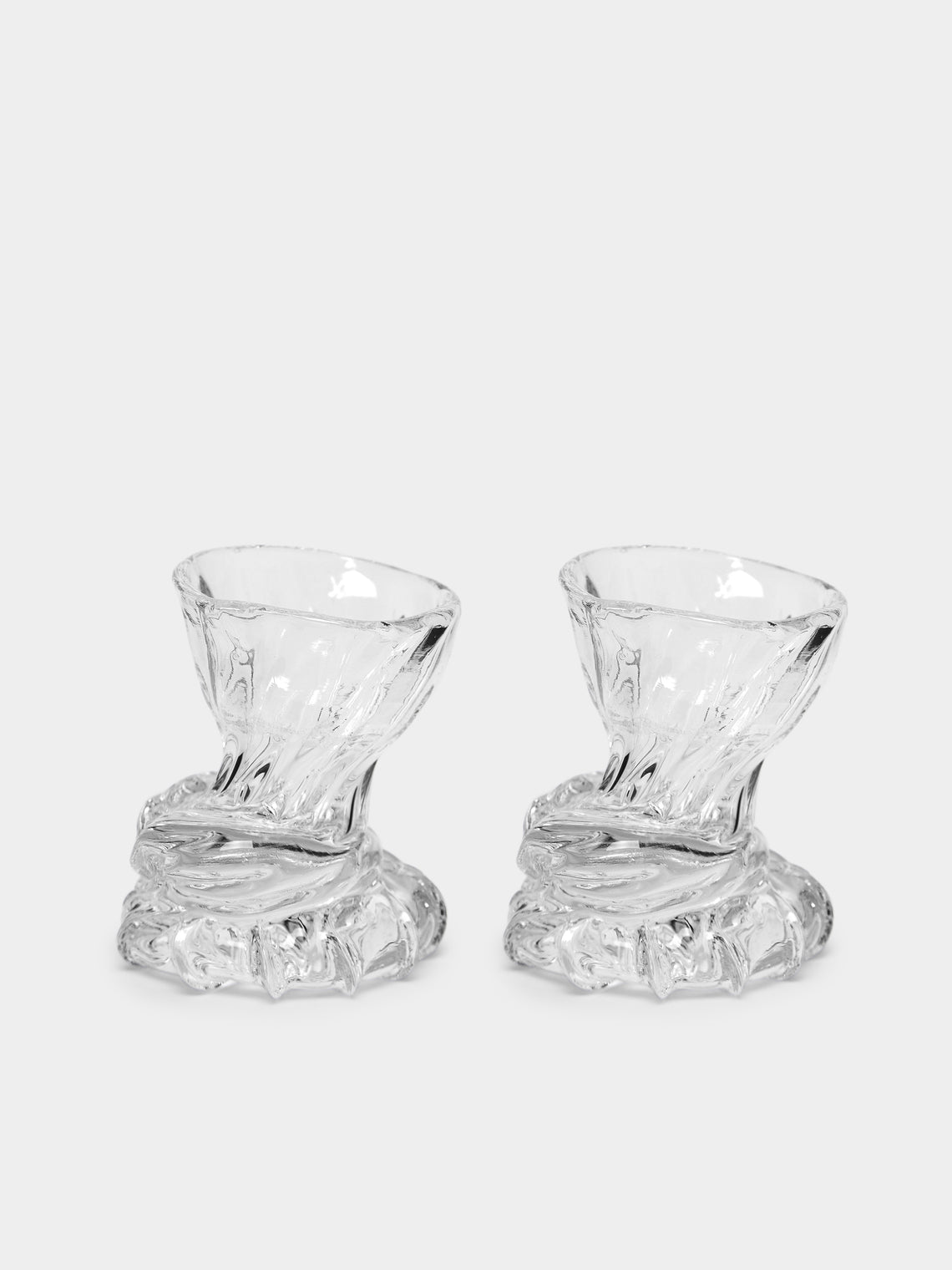 Alexander Kirkeby - Hand-Blown Crystal Egg Cups (Set of 2) -  - ABASK