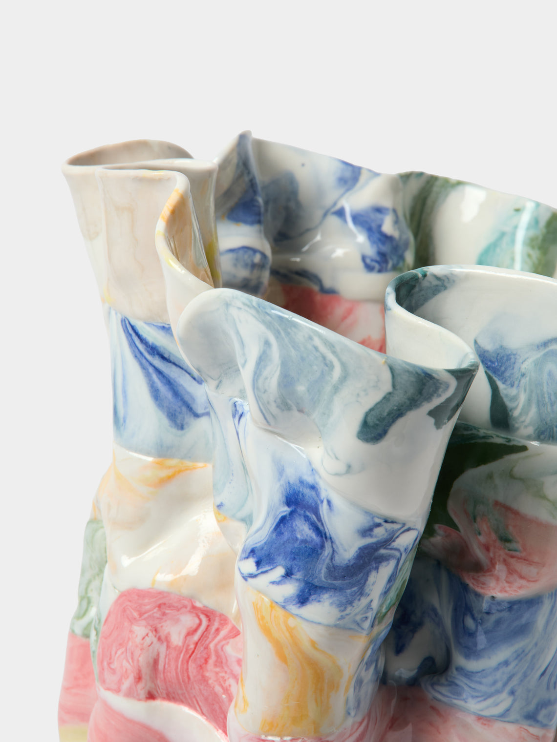 Luisa Maisel - Glossy Porcelain Vase (13.5in/35cm) - Multiple - ABASK