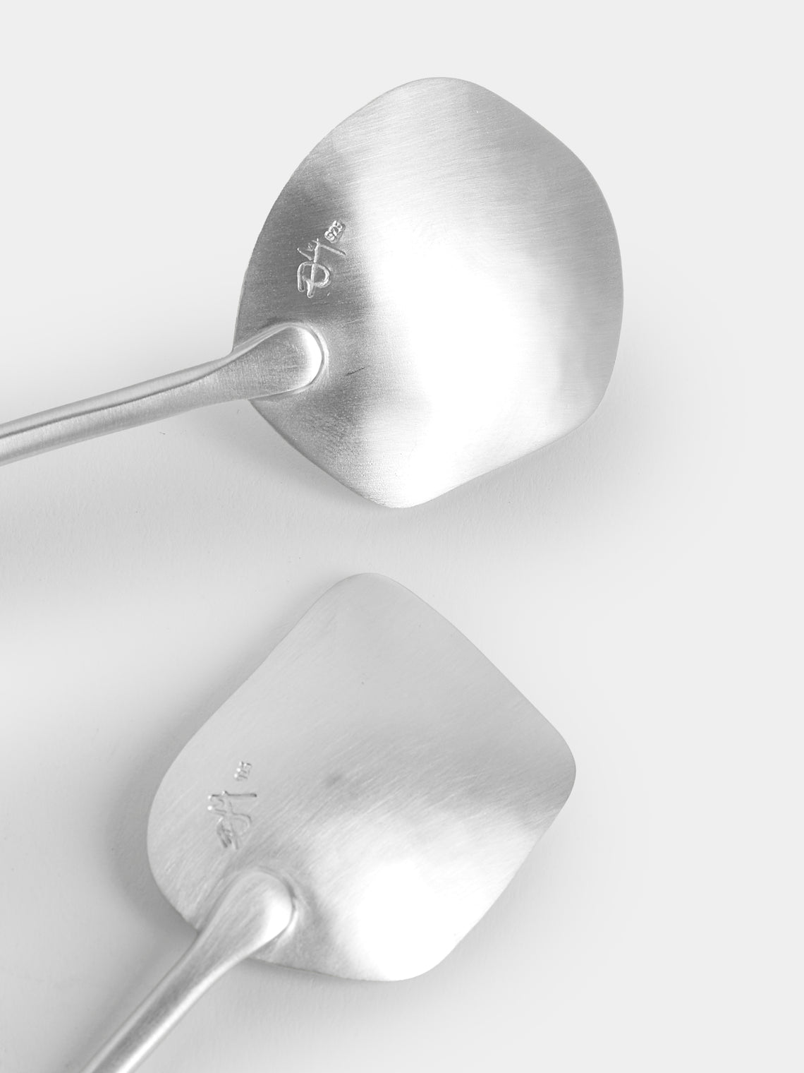 Thalia Maria Silver - Sterling Silver and Pebble Dessert Spoons (Set of 6) - Silver - ABASK