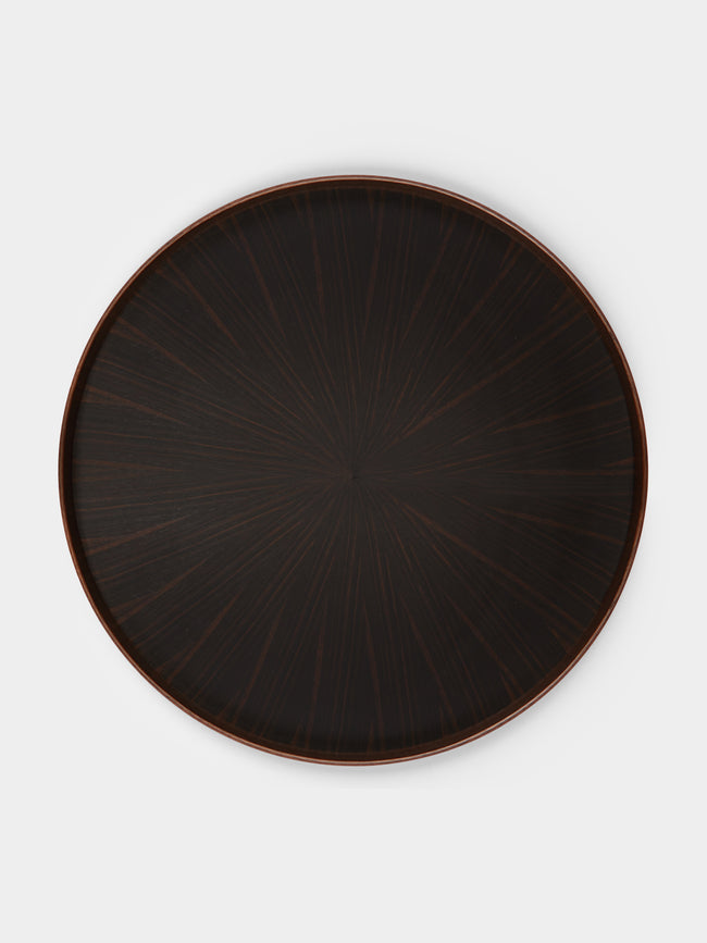Mori Kougei - Poke Ebony Round Tray -  - ABASK - 