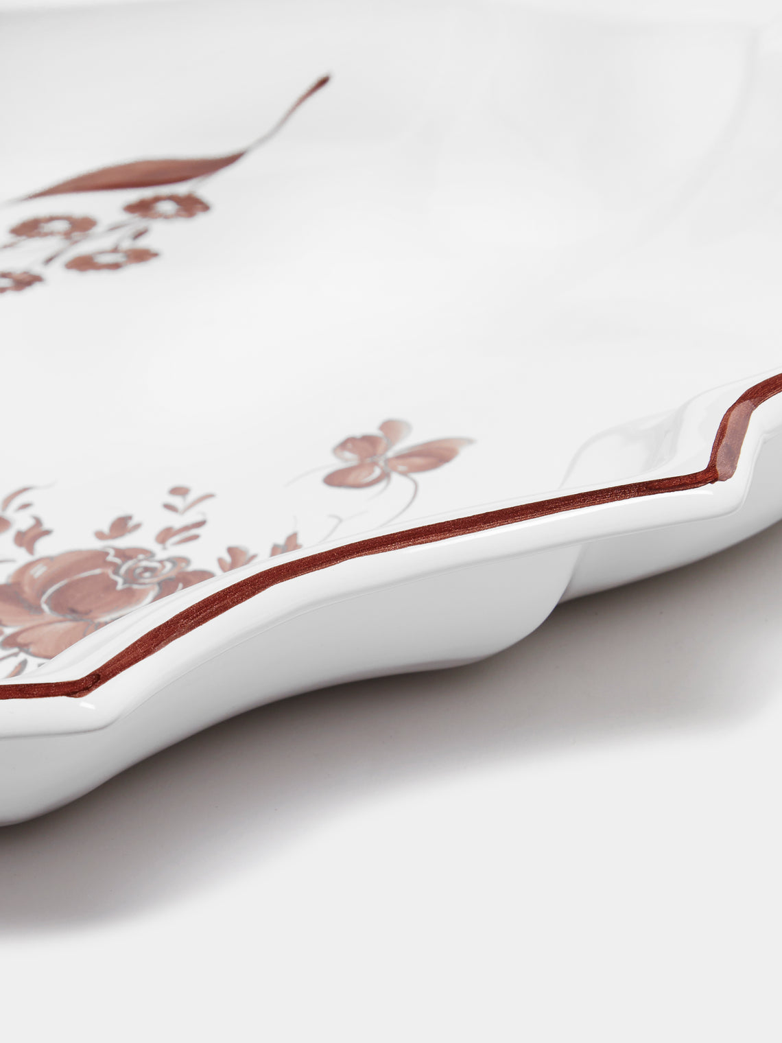 Z.d.G - Camaïeu Hand-Painted Ceramic Large Serving Dish -  - ABASK