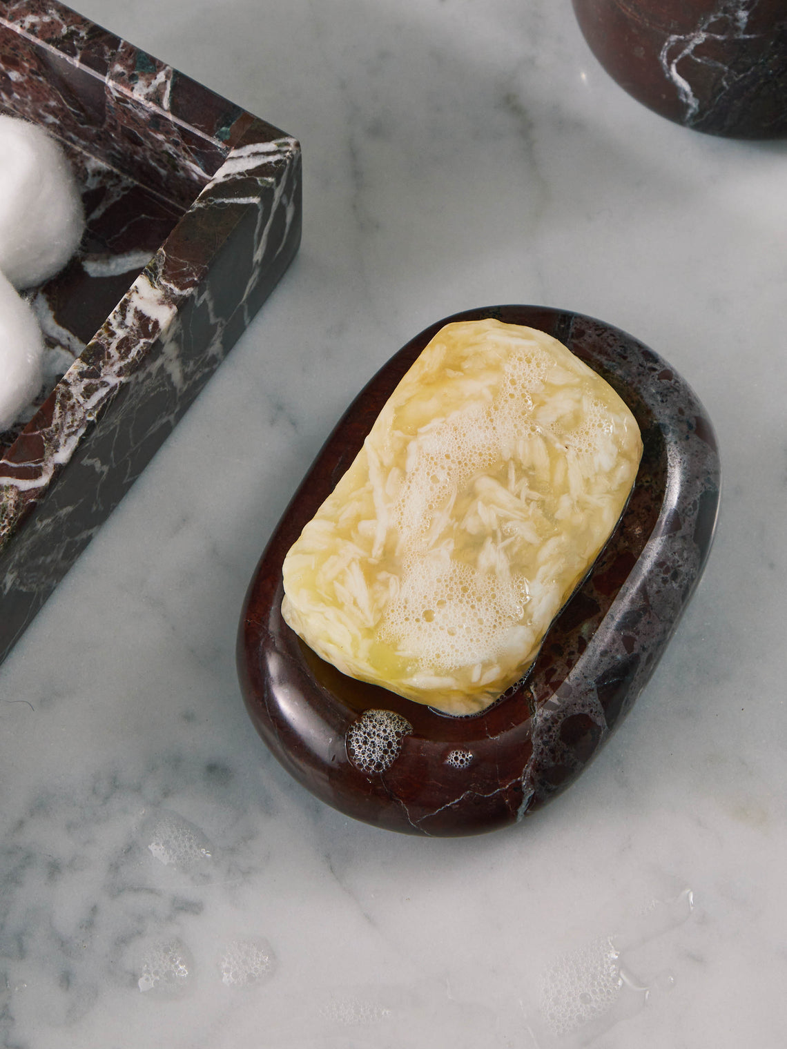 Stoned - Marble Soap Dish -  - ABASK