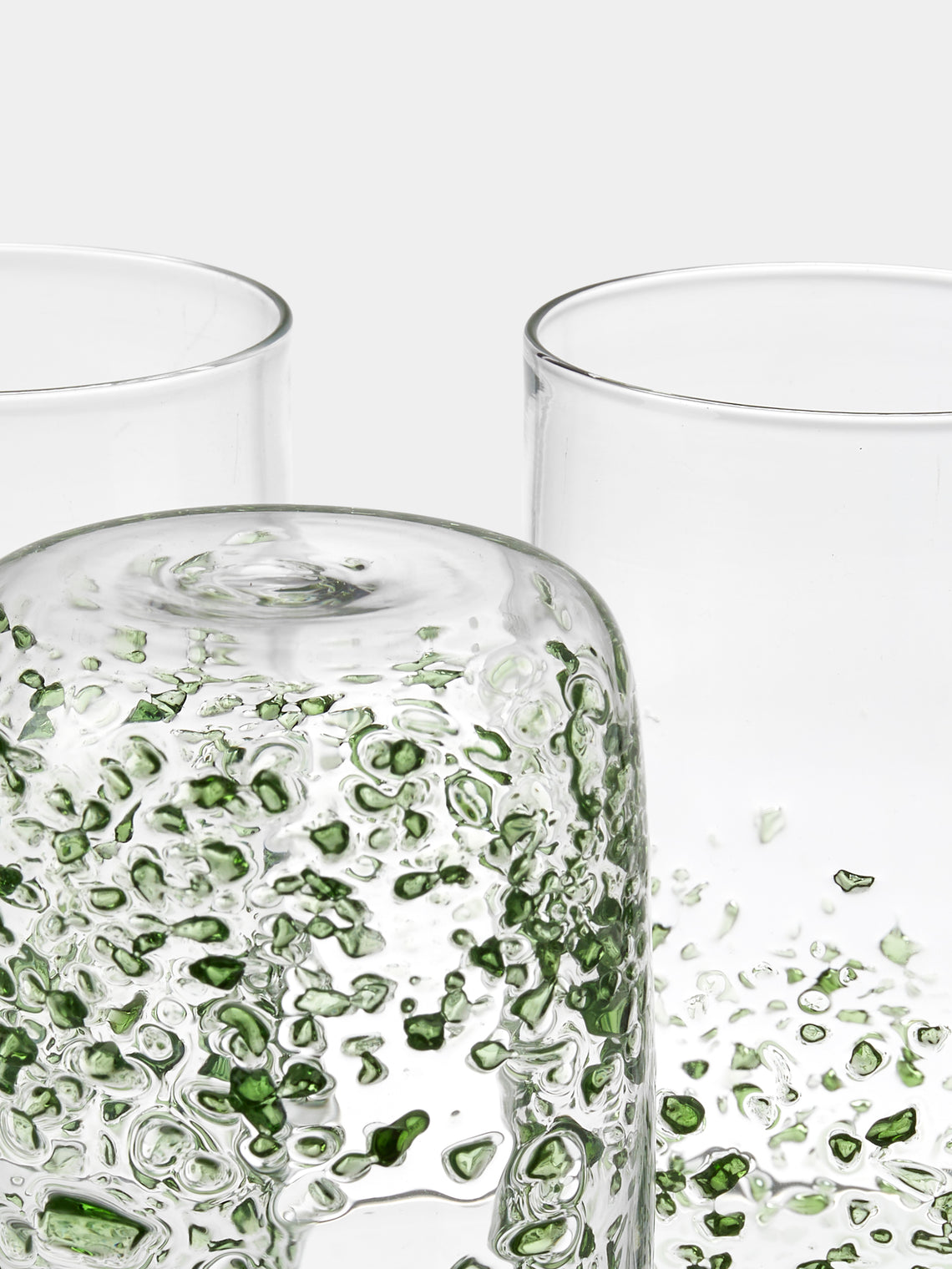 Alya Tannous - Fragments Hand-Blown Glass Highballs (Set of 6) - Clear - ABASK