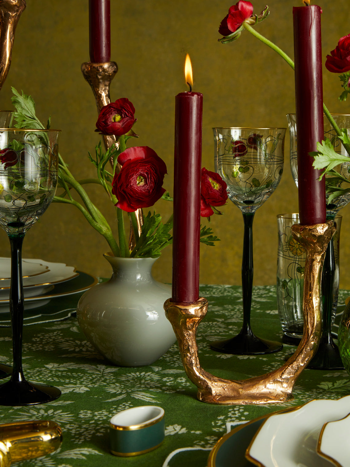 Osanna Visconti - Alga Hand-Cast Bronze Candle Holder -  - ABASK