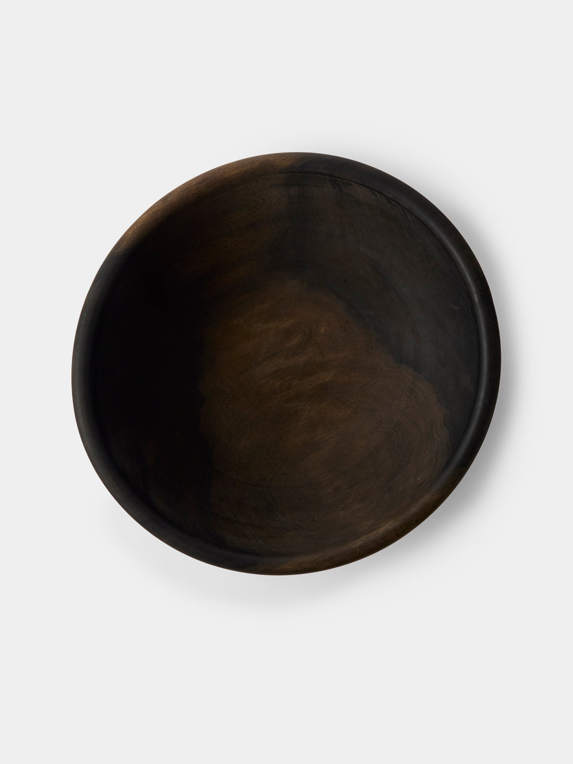 Iida Woodturning - Hand-Turned Oil-Finish Iron-Mordant Dogwood Bowl - Brown - ABASK