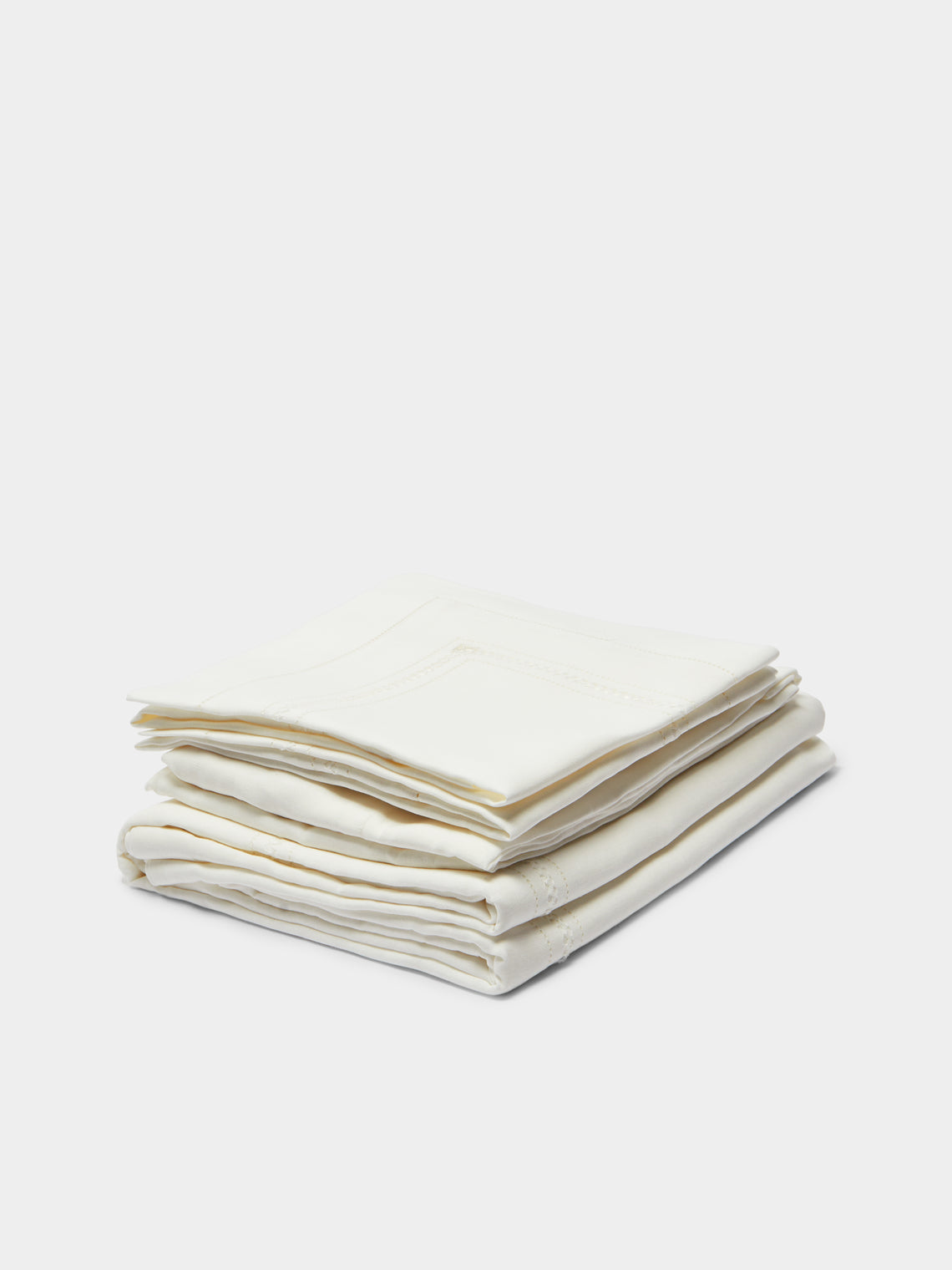 Volga Linen - Diamond-Stitch Linen Super King-Size Bedding Collection -  - ABASK