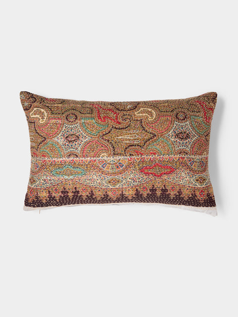 By Walid - 19th-Century French Napoleon III Paisley Wool Cushion (21.5in/55cm) - Multiple - ABASK - 