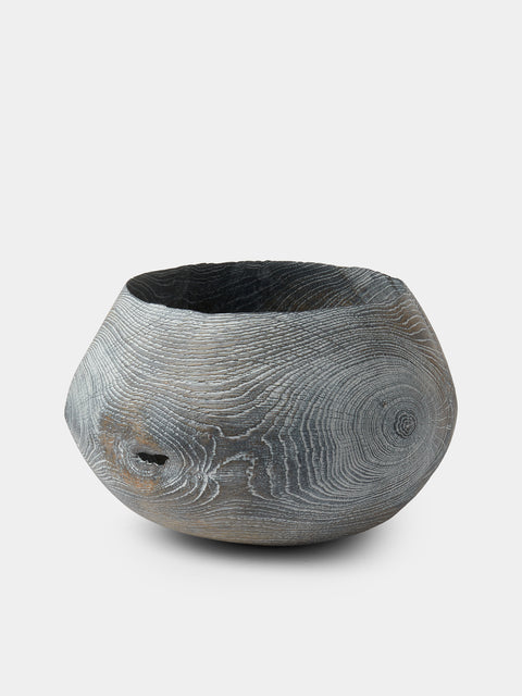 Friedemann Buehler - Grey Limed Oakwood Bowl - Green - ABASK - 