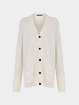 Denis Colomb - Cashmere Boyfriend Cardigan -  - ABASK - 