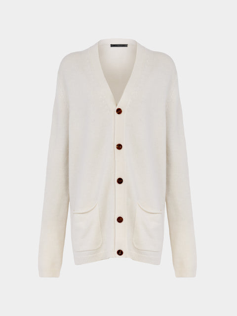 Denis Colomb - Cashmere Boyfriend Cardigan -  - ABASK - 