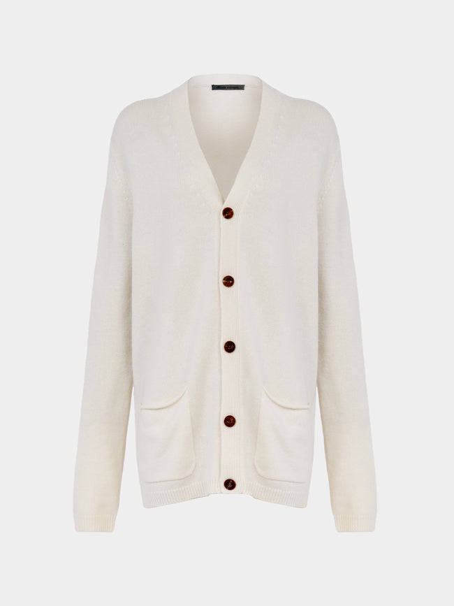 Denis Colomb - Cashmere Boyfriend Cardigan -  - ABASK - 