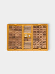 Giobagnara x Poltrona Frau - Leather, Maple and Walnut Mahjong Set - Yellow - ABASK - 