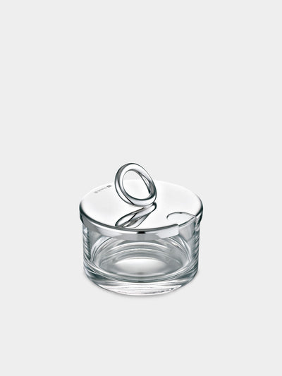 Christofle - Vertigo Glass and Silver-Plated Cheese / Jam Dish - Clear - ABASK - 