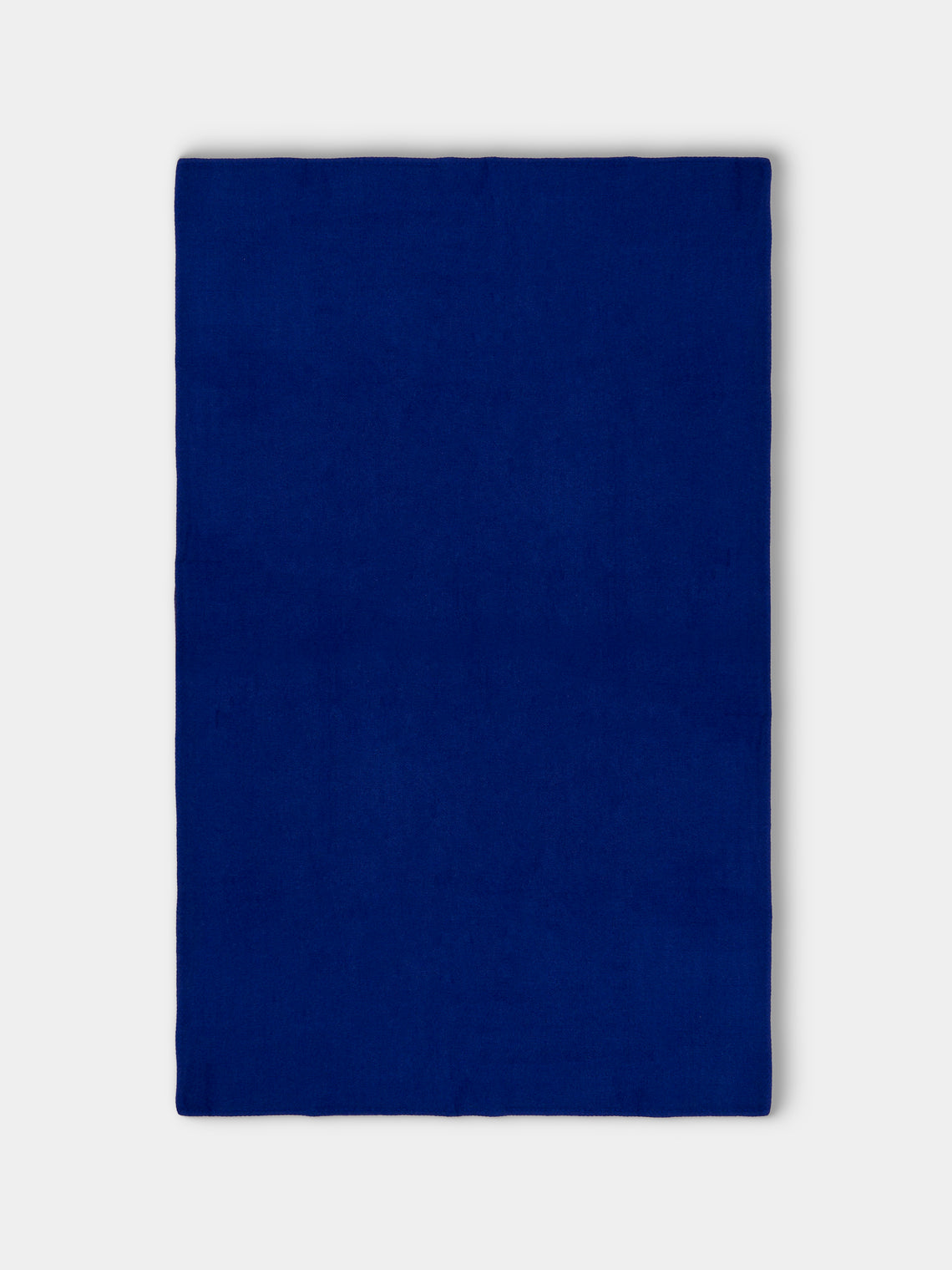 Denis Colomb - Gobi Camel Wool Blanket (79in/2m) - Blue - ABASK - 