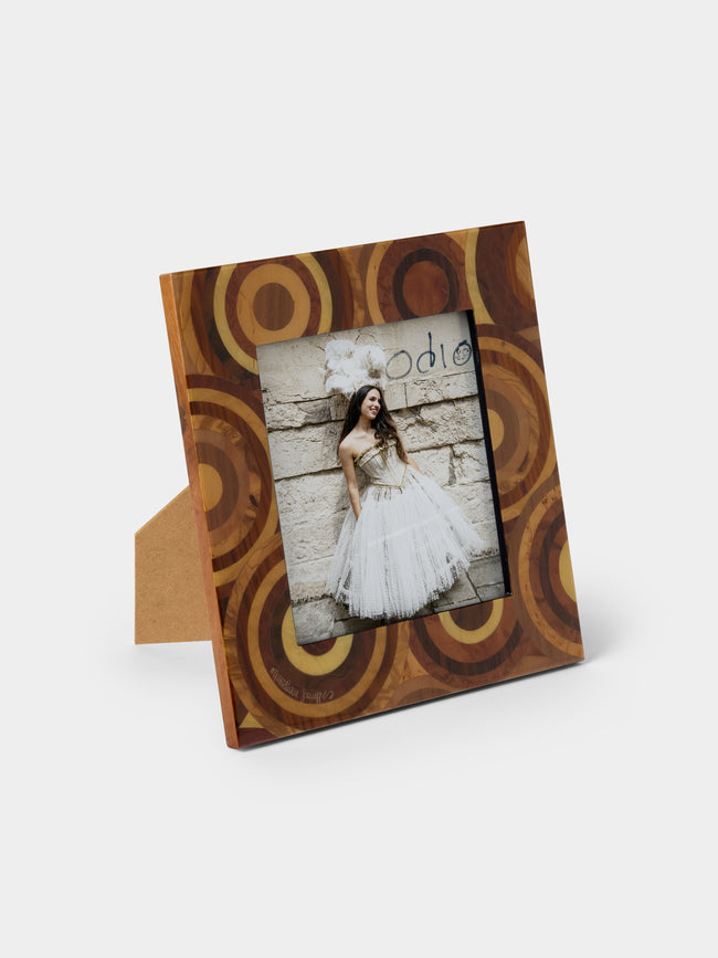 Mastellone Giuseppe - Wood Inlay Photo Frame (5x7") - Brown - ABASK - 