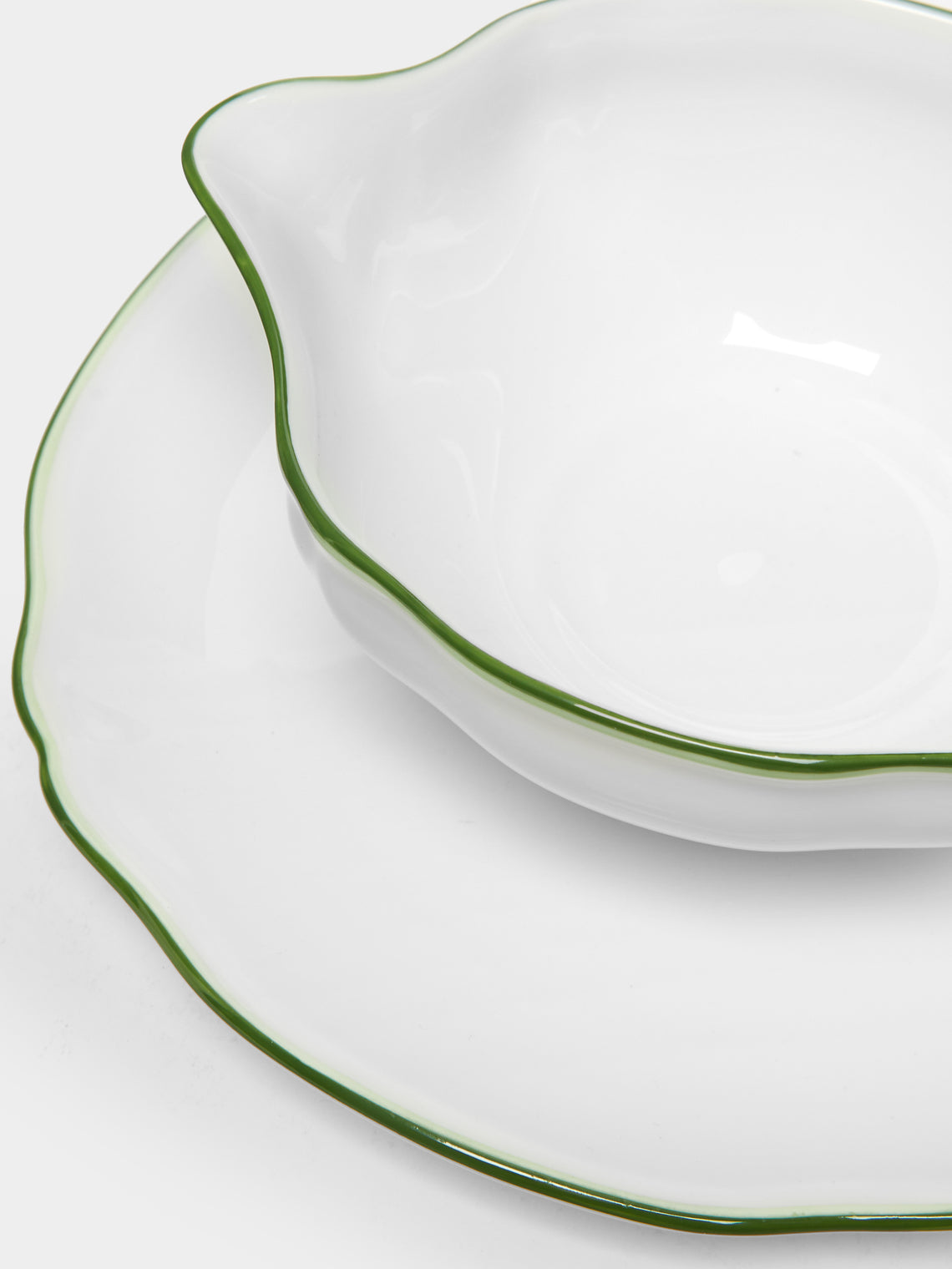 Raynaud - Touraine Hand-Painted Porcelain Sauce Boat -  - ABASK