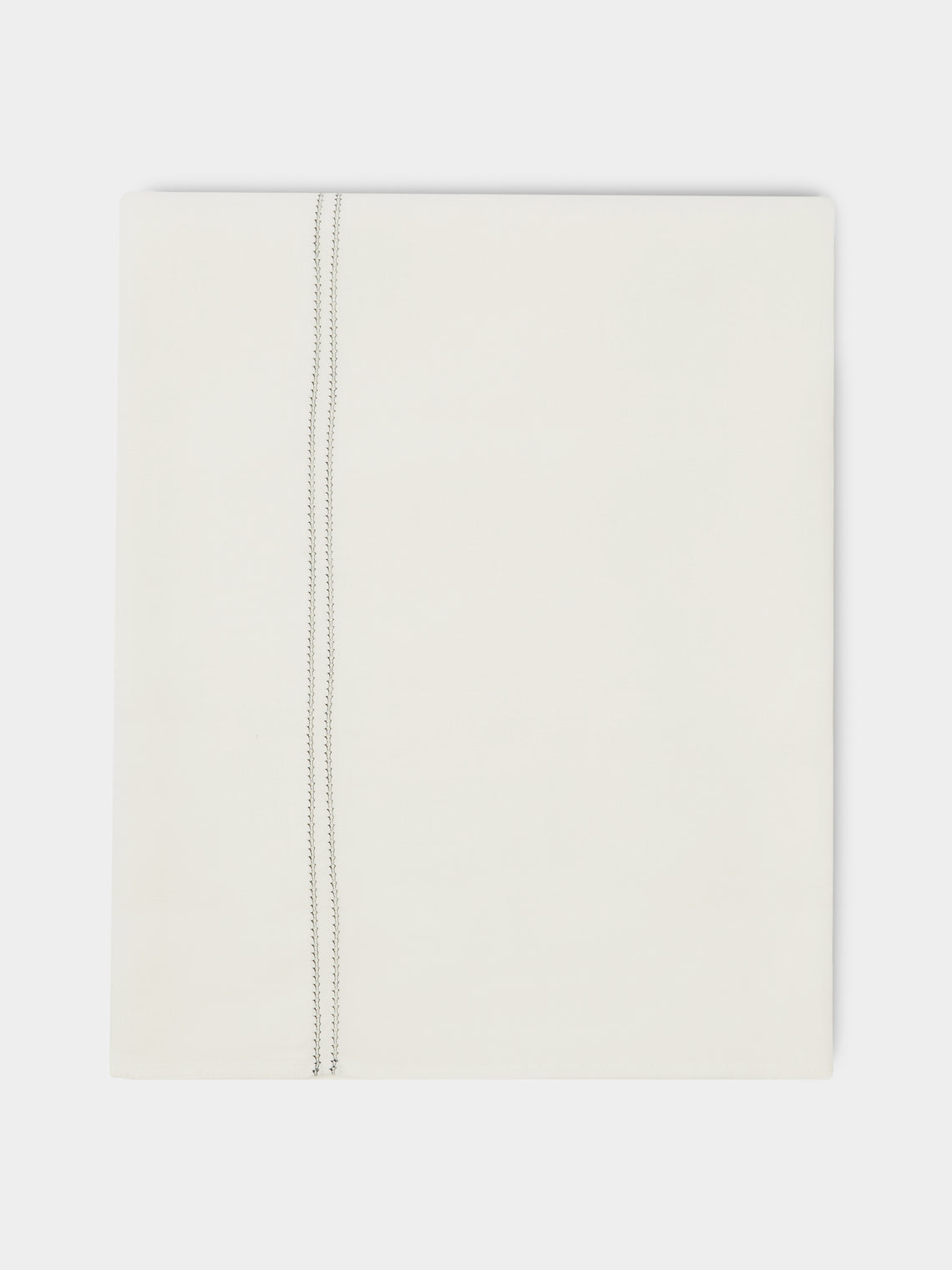 Volga Linen - Hem-Stitch Linen Super King Top Sheet -  - ABASK - 