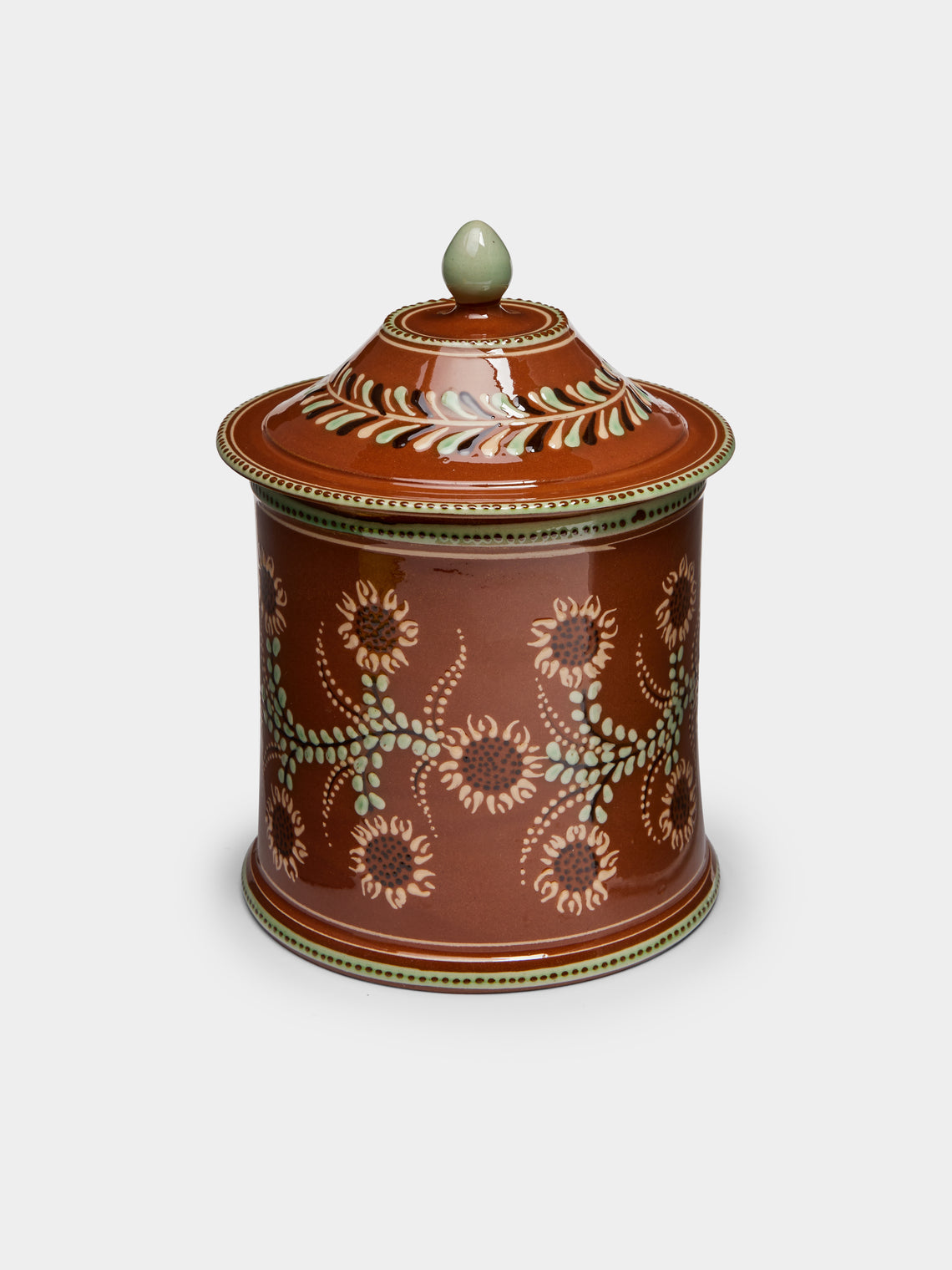 Poterie d’Évires - Flowers Hand-Painted Ceramic Large Jar -  - ABASK - 